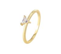 Tolldek Anillos de amistad de oro de 9 K/14 K/18 K, joyas auténticas, para parejas, anillos solitarios, clásicos con moissanita, corte triangular, blanco, oro amarillo Au375/585/750, talla 47-65, Oro