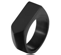 Tolldek Anillos de boda de acero inoxidable para hombre, 9 mm, con flecha, anillo de pareja, anillos de boda, punk rock, negro, acero inoxidable, Sin circonita