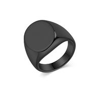 Tolldek Anillos de boda para hombre, acero de tungsteno, anillo de compromiso, ovalado, pulido, anillo de sellado, decoración impermeable, talla 57-70, Acero de tungsteno, Sin circonita