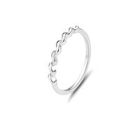 Tolldek Anillos de pareja de oro de 18 quilates Au750, clásicos, anillos de boda de oro auténtico, joyas de compromiso de platino PT950, talla 47-65, Platino 950, Sin circonita