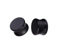 Tolldek Juego de túneles para hombre, 6-20 mm, 2 unidades, túneles de madera para orejas, pendientes de madera negra para hombres y mujeres, piercing de cuerpo, Madera, Sin circonitas cúbicas