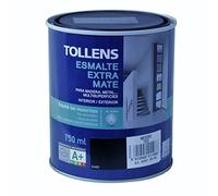 Tollens 8202 Esmalte al Agua Extra Mate, Negro, 750 ml