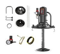 TOLNIX Portable Air-Operated Grease Pump,Bucket-Type Grease Gun,30-68Mpa Pressure,Equipped with Extra-Long Oil Hose, Bucket clamp, Handle and More(13ft,Large Pump Head)