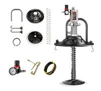 TOLNIX Portable Air-Operated Grease Pump,Bucket-Type Grease Gun,30-68Mpa Pressure,Equipped with Extra-Long Oil Hose, Bucket clamp, Handle and More(13ft,Pneumatic Gun)