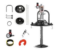 TOLNIX Portable Air-Operated Grease Pump,Bucket-Type Grease Gun,30-68Mpa Pressure,Equipped with Extra-Long Oil Hose, Bucket clamp, Handle and More(19.6ft,Pneumatic Gun)