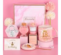 TOLOYE Regalos Originales Para Mujer, Rituals Set De Regalo Mujer, Vela Perfumada, Taza De Café, Juegos De Regalo De Spa Relajantes, Ideas Regalos Para Amigas, Hermanas, Madres (Rosa, 18th)