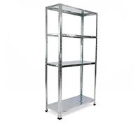 Tolsen PN18081610010174329 Estantería metálica galvanizada para almacenar, 70 x 30 x 137 cm