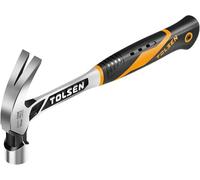 Tolsen Una pieza forjado martillo de garra patentado agarre reducción de vibración 16 oz/450 g