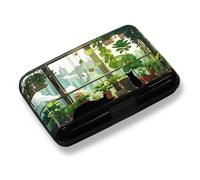 ToLuLu Portatarjetas de crédito, mini cartera RFID pequeña de aluminio, funda delgada de metal para tarjetas de visita, bolsillo frontal con bloqueo RFID, funda rígida para CC para hombres y mujeres