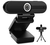 ToLuLu Webcam 4K 1080p con micrófono - 8 megapíxeles USB Ordenador Web Camera Shutter Privacy y Trípode Pro Streaming PC Mac Desktop Laptop para Video Calling Grabación Conferencia Zoom Skype YouTube