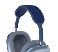 TOLUOHU Cojín para la diadema para Apple AirPods Max, lavable de silicona suave a prueba de polvo Airpods Max auriculares compatible con toldo de malla de punto (azul)