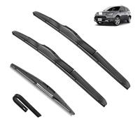 TOLUXY Juego de escobillas limpiaparabrisas delanteras y traseras, compatible con Mitsubishi Outlander 3 MK3 2013-2021 PHEV, parabrisas 26" + 18" + 12" ventana, accesorios, Escobilla limpia