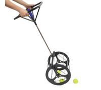 Tolva automática para recoger pelotas de tenis, capacidad de 80 pelotas, receptor de acero inoxidable para escuelas y entrenadores
