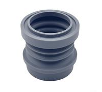 Tolva de dosis única de silicona compatible con Lagom Mini para embudo dosificador de café de 36,5 g de capacidad para molinillo de espresso, gris con tapa de aluminio (1 unidad)