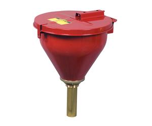 Tolva de seguridad para bidones Justrite, altura x Ø 254 x 273 mm