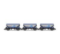Tolva Hornby TT:120 TT6049 CDA, ECC, n.° 375081, 375043, 375018, Paquete Triple