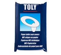 Toly Juego de Cubiertas para Tapa de Inodoro, de Papel, Color Blanco