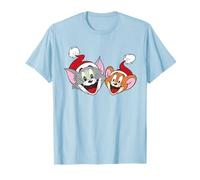 Tom and Jerry Best Pals Christmas Santa Hats Camiseta