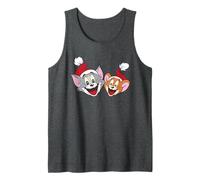 Tom and Jerry Best Pals Christmas Santa Hats Camiseta sin Mangas