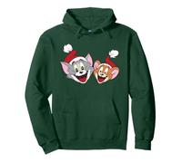 Tom and Jerry Best Pals Christmas Santa Hats Sudadera con Capucha