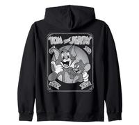 Tom and Jerry Black and White Poster Sudadera con Capucha