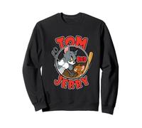 Tom and Jerry Camiseta de Bate y Pipa de Béisbol Sudadera