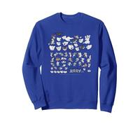 Tom and Jerry Cartoon Dep Sudadera, Unisex para Adultos, Azul Real, XL