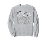 Tom and Jerry Cartoon Dep Sudadera, Unisex para Adultos, Gris Jaspeado, XXL