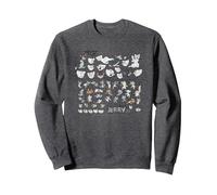 Tom and Jerry Cartoon Dep Sudadera, Unisex para Adultos, Jaspeado Oscuro, XXL