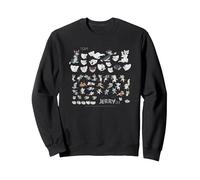 Tom and Jerry Cartoon Dep Sudadera, Unisex para Adultos, Negro, XXL