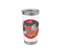 Tom and Jerry Cat & Mouse Vaso térmico de acero inoxidable de doble pared