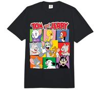 Tom and Jerry Character Squares Comfort Colors Adult Heavyweight T-Shirt