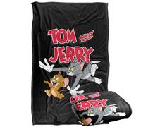 Tom And Jerry Chase Me Manta súper suave con tacto sedoso - 91 x 147 cm