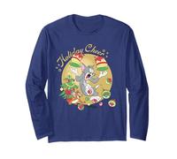 Tom and Jerry Christmas Holiday Cheer Manga Larga