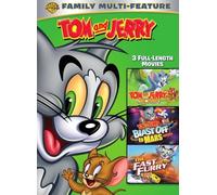 Tom and Jerry Complete 3 Movie Collection (The Movie, Blast off To Mars, The Fast and The Furry) [DVD]