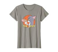 Tom and Jerry Frenemies Camiseta, Mujer, Pizarra, L