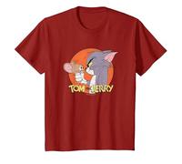 Tom and Jerry Frenemies Camiseta, Niños, Arándano, 10 años