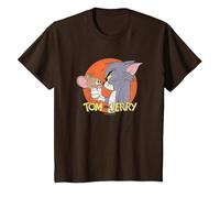 Tom and Jerry Frenemies Camiseta, Niños, Marrón, 10 años