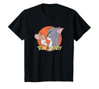 Tom and Jerry Frenemies Camiseta, Niños, Negro, 6 años
