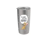 Tom and Jerry I Woke Up This Cute! Vaso térmico de acero inoxidable de doble pared