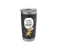 Tom and Jerry I Woke Up This Cute! Vaso térmico de acero inoxidable de doble pared