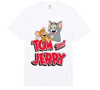 Tom and Jerry Leaning with Logo Comfort Colors Adult Heavyweight T-Shirt