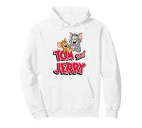 Tom and Jerry Leaning with Logo Sudadera con Capucha