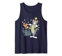 Tom and Jerry Merry Christmas Tinsel Tangle Camiseta sin Mangas