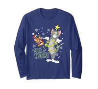 Tom and Jerry Merry Christmas Tinsel Tangle Manga Larga