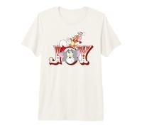 Tom and Jerry Santa Hat Christmas Joy Camiseta Premium