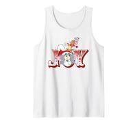 Tom and Jerry Santa Hat Christmas Joy Camiseta sin Mangas