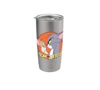 Tom and Jerry Vintage Frenemies Vaso térmico de acero inoxidable de doble pared