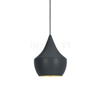 Tom Dixon Beat Fat, lámpara de suspensión LED, negro/latón