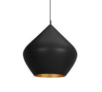 Tom Dixon Beat Stout, lámpara de suspensión LED, negro/latón